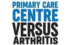 Text which reads 'Primary Care Centre. Versus Arthritis'