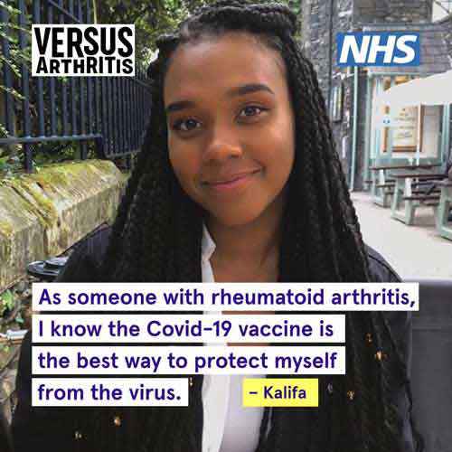 Kalifa speaking about the COVID-19 vaccine.