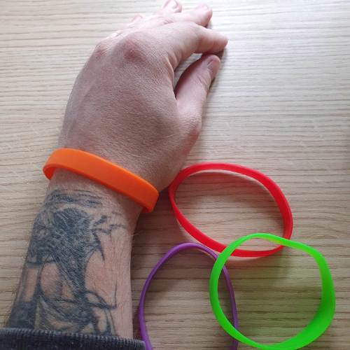 Joel and his wristbands