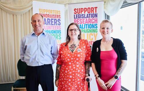 Ken, Toni and Charlotte at parliamentary event