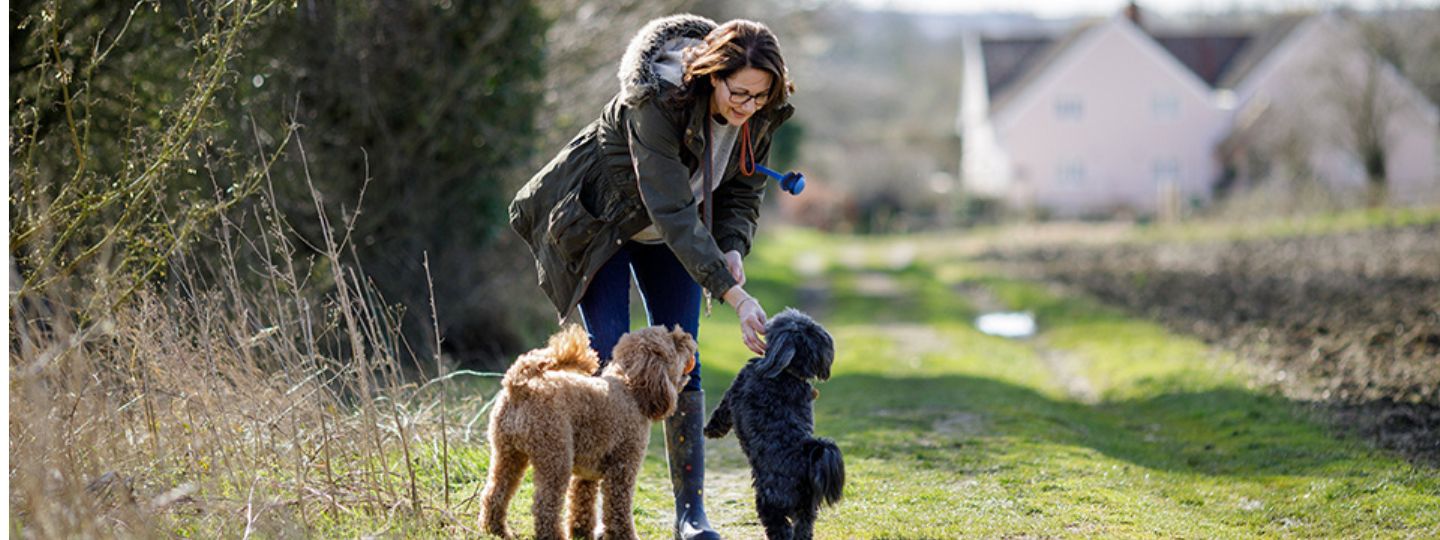 Lynne and her dogs