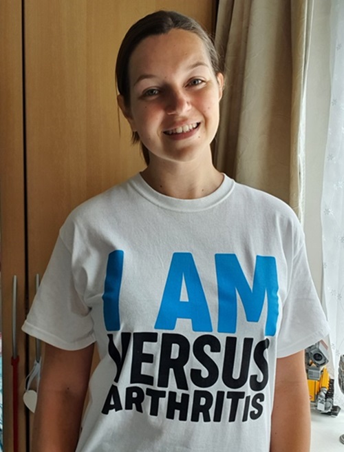 Bethan Jones In Versus Arthritis T Shirt