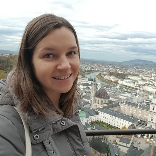 Bethan Looking Out Over The City